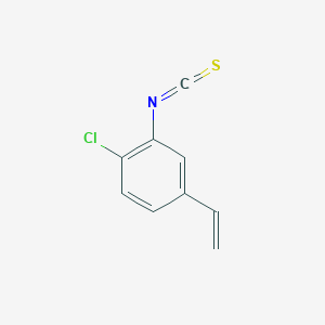 molecular formula C9H6ClNS B14615042 Benzene, 1-chloro-4-ethenyl-2-isothiocyanato- CAS No. 58590-50-4