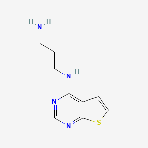 N1-{thieno[2,3-d]pyrimidin-4-yl}propane-1,3-diamine