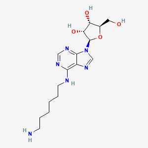 molecular formula C16H26N6O4 B14615115 N-(6-Aminohexyl)adenosine CAS No. 56934-06-6