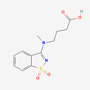 4-[(1,1-Dioxo-1lambda6,2-benzothiazol-3-yl)(methyl)amino]butanoic acid