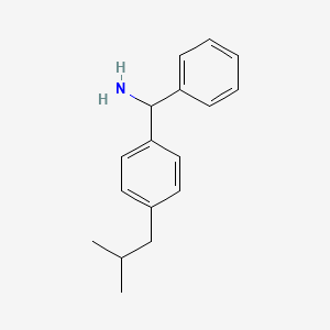 [4-(2-Methylpropyl)phenyl](phenyl)methanamine