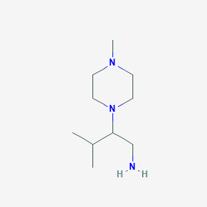 3-Methyl-2-(4-methylpiperazin-1-yl)butan-1-amine