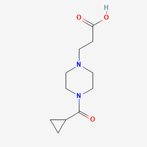 3-(4-Cyclopropanecarbonylpiperazin-1-yl)propanoic acid
