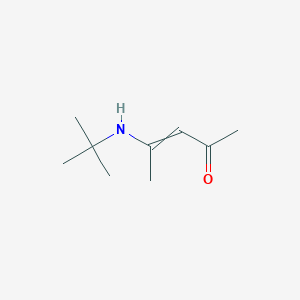 molecular formula C9H17NO B14615240 4-(tert-Butylamino)pent-3-en-2-one CAS No. 59487-13-7