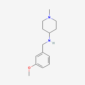 N-[(3-methoxyphenyl)methyl]-1-methylpiperidin-4-amine