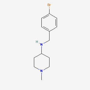 N-[(4-bromophenyl)methyl]-1-methylpiperidin-4-amine