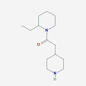 1-(2-Ethylpiperidin-1-yl)-2-(piperidin-4-yl)ethan-1-one