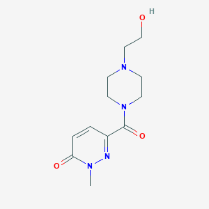 6-[4-(2-Hydroxyethyl)piperazine-1-carbonyl]-2-methyl-2,3-dihydropyridazin-3-one