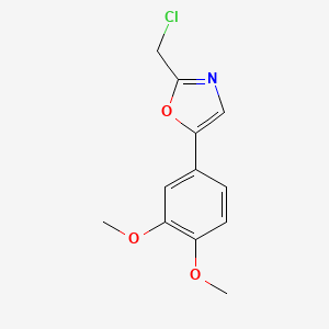 2-(Chloromethyl)-5-(3,4-dimethoxyphenyl)oxazole