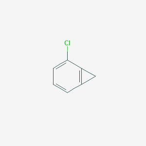 molecular formula C7H5Cl B14615354 2-Chlorobicyclo[4.1.0]hepta-1,3,5-triene CAS No. 60040-76-8