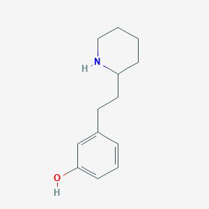 molecular formula C13H19NO B1461536 3-(2-Piperidin-2-ylethyl)phenol CAS No. 915921-63-0
