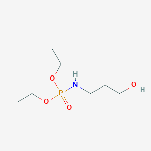 molecular formula C7H18NO4P B14615485 Diethyl N-(3-hydroxypropyl)phosphoramidate CAS No. 58474-49-0