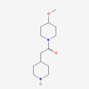 1-(4-Methoxypiperidin-1-yl)-2-(piperidin-4-yl)ethan-1-one