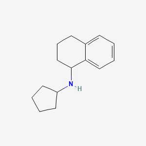 molecular formula C15H21N B1461550 N-cyclopentyl-1,2,3,4-tetrahydronaphthalen-1-amine CAS No. 1019630-67-1
