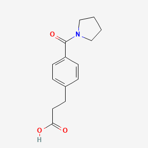 3-[4-(Pyrrolidine-1-carbonyl)-phenyl]-propionic acid