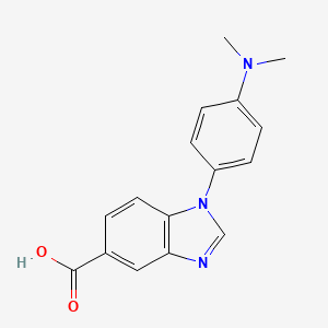 1-[4-(dimethylamino)phenyl]-1H-benzimidazole-5-carboxylic acid