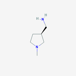 molecular formula C6H14N2 B1461559 (S)-(1-Methylpyrrolidin-3-yl)methanamine CAS No. 1419075-98-1