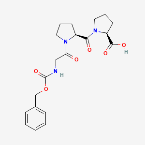 molecular formula C20H25N3O6 B14615598 N-[(Benzyloxy)carbonyl]glycyl-L-prolyl-L-proline CAS No. 57463-37-3
