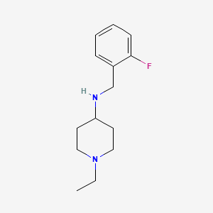 molecular formula C14H21FN2 B1461561 1-ethyl-N-[(2-fluorophenyl)methyl]piperidin-4-amine CAS No. 864415-19-0