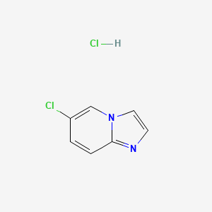 molecular formula C7H6Cl2N2 B1461566 6-Chloroimidazo[1,2-a]pyridine hydrochloride CAS No. 957035-24-4