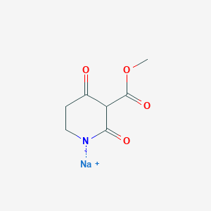 molecular formula C7H9NNaO4 B146157 sodium;methyl 2,4-dioxopiperidin-1-ide-3-carboxylate CAS No. 139122-78-4