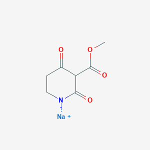molecular formula C7H8NNaO4 B146157 Sodium 3-(methoxycarbonyl)-2,4-dioxopiperidin-1-ide CAS No. 139122-78-4