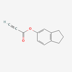molecular formula C12H10O2 B14615701 2,3-Dihydro-1H-inden-5-yl prop-2-ynoate CAS No. 60998-73-4