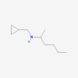 molecular formula C10H21N B1461574 (Cyclopropylmethyl)(hexan-2-yl)amine CAS No. 1157156-73-4