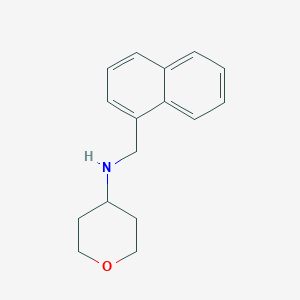molecular formula C16H19NO B1461575 N-[(Naphthalen-1-yl)methyl]oxan-4-amine CAS No. 1153225-61-6
