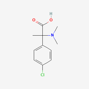 molecular formula C11H14ClNO2 B1461576 2-(4-Chlorophenyl)-2-(dimethylamino)propanoic acid CAS No. 1157479-33-8