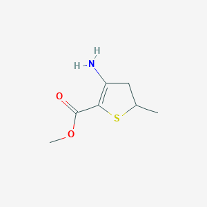 molecular formula C7H11NO2S B1461578 Methyl 3-amino-5-methyl-4,5-dihydrothiophene-2-carboxylate CAS No. 188395-61-1
