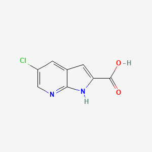 molecular formula C8H5ClN2O2 B1461580 5-chloro-1H-pyrrolo[2,3-b]pyridine-2-carboxylic acid CAS No. 800401-84-7