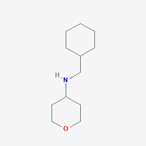 molecular formula C12H23NO B1461581 N-(cyclohexylmethyl)oxan-4-amine CAS No. 1157011-52-3