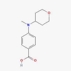 molecular formula C13H17NO3 B1461582 4-[Methyl(oxan-4-yl)amino]benzoic acid CAS No. 1155584-82-9