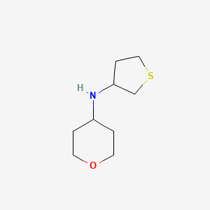 molecular formula C9H17NOS B1461589 N-(thiolan-3-yl)oxan-4-amine CAS No. 1153227-27-0