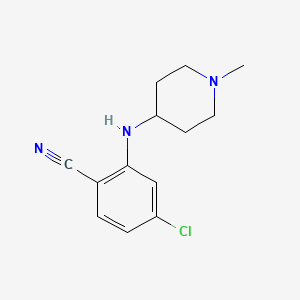 4-Chloro-2-[(1-methylpiperidin-4-yl)amino]benzonitrile