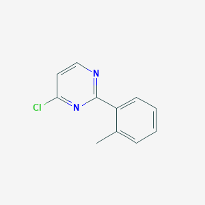 molecular formula C11H9ClN2 B1461596 4-Chloro-2-(o-tolyl)pyrimidine CAS No. 1156237-99-8