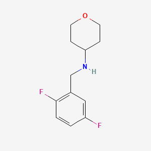 N-[(2,5-difluorophenyl)methyl]oxan-4-amine