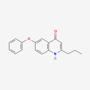 molecular formula C18H17NO2 B1461603 6-Phenoxy-2-propyl-1,4-dihydroquinolin-4-one CAS No. 1153000-35-1