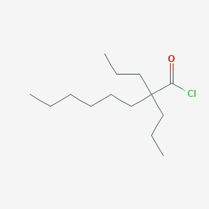 molecular formula C14H27ClO B14616036 2,2-Dipropyloctanoyl chloride CAS No. 60631-37-0