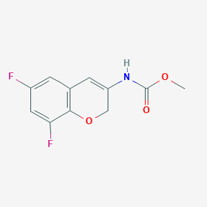 molecular formula C11H9F2NO3 B1461607 methyl N-(6,8-difluoro-2H-chromen-3-yl)carbamate CAS No. 1034001-13-2