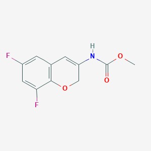 Carbamic acid, N-(6,8-difluoro-2H-1-benzopyran-3-yl)-, methyl ester