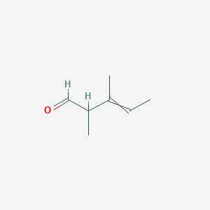 molecular formula C7H12O B14616073 2,3-Dimethylpent-3-enal CAS No. 58654-07-2