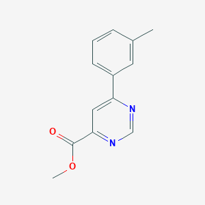 Methyl 6-(3-methylphenyl)pyrimidine-4-carboxylate