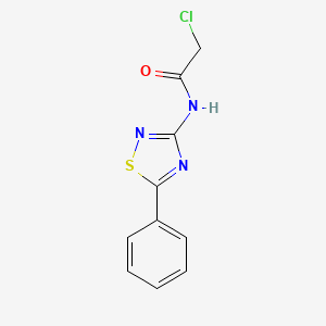 molecular formula C10H8ClN3OS B1461610 2-chloro-N-(5-phenyl-1,2,4-thiadiazol-3-yl)acetamide CAS No. 885268-36-0