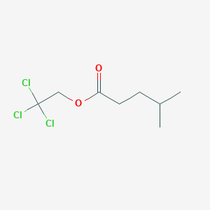 molecular formula C8H13Cl3O2 B14616109 Pentanoic acid, 4-methyl, 2,2,2-trichloroethyl ester CAS No. 57392-48-0