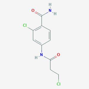 molecular formula C10H10Cl2N2O2 B1461625 2-Chloro-4-(3-chloropropanamido)benzamide CAS No. 1155902-84-3