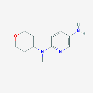 molecular formula C11H17N3O B1461627 N2-methyl-N2-(tetrahydro-2H-pyran-4-yl)-2,5-Pyridinediamine CAS No. 1155582-87-8