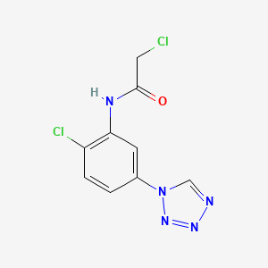 2-chloro-N-[2-chloro-5-(1H-1,2,3,4-tetrazol-1-yl)phenyl]acetamide