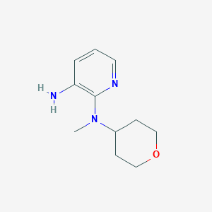molecular formula C11H17N3O B1461636 N2-methyl-N2-(oxan-4-yl)pyridine-2,3-diamine CAS No. 1155583-14-4